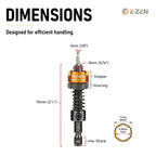 EZ EZEN Depth Adjustable Countersink Drill Bit (3 x 8mm, 1/8" x 5/16") 1PCS