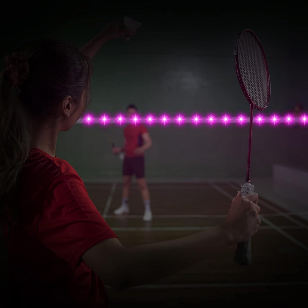 Volleyball Badminton Net Light 16 ft String Lights with Remote, 16 Colors 4 Modes LED for Backyard Volleyball