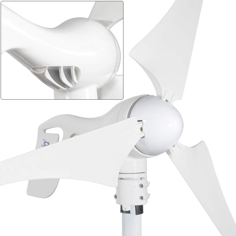 Wind Turbine Generator 12V 400W with a 30A Hybrid Charge Controller. As Solar and Wind Charge Controller which can