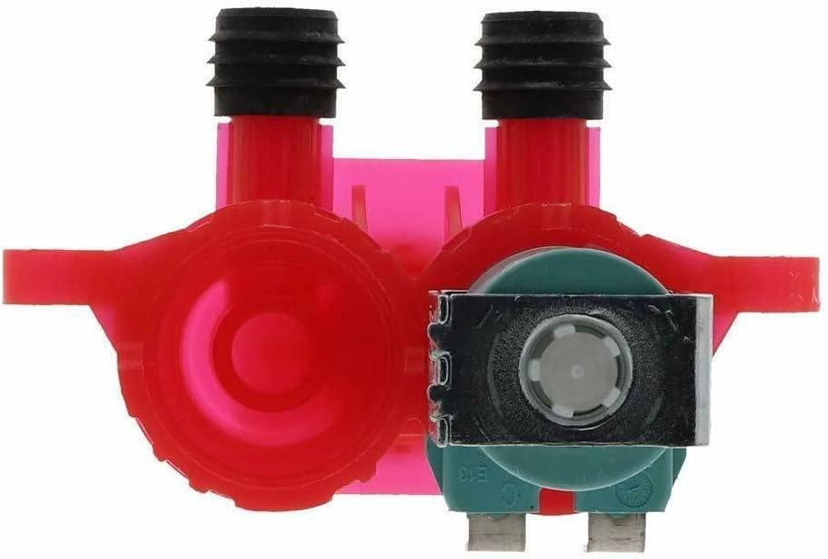 Washer Hot Water Inlet Valve Replaces For Maytag Bravos MVWX500XW0 MVWX500XW1 MVWX500BW0 MVWX500XL0 MVWX500XL1 MVWX500XL2 MVWX500XW2 7MMVWX500YW0 7MMVWX500YW1 MVWX500XW