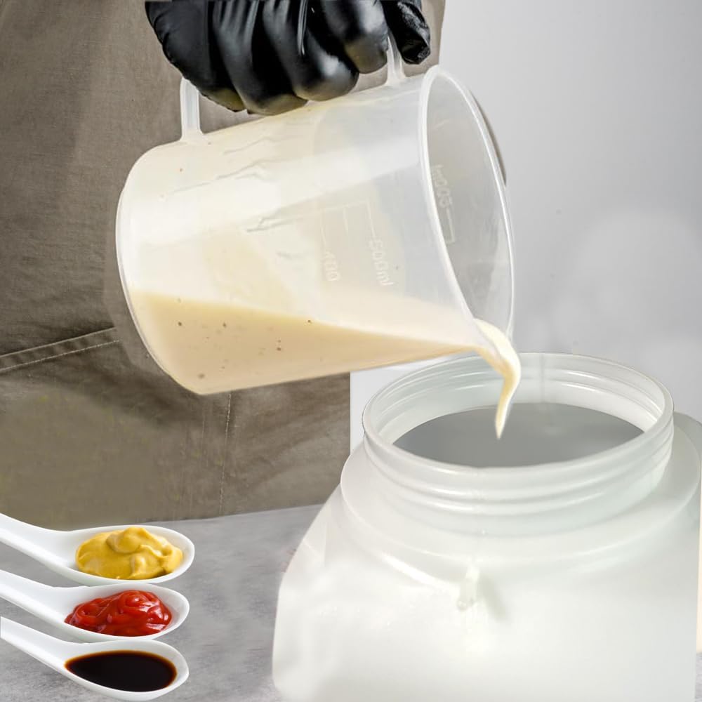 5.5L Sauce Dispenser – Square, Gravity-Fed (square, 5.5 Liters)
