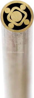 Mosaic Pin - (0.187 (3/16) Inch Diameter) - (627BBBB) - (Brass Outer Material)(Brass Inner Material) - Decorative