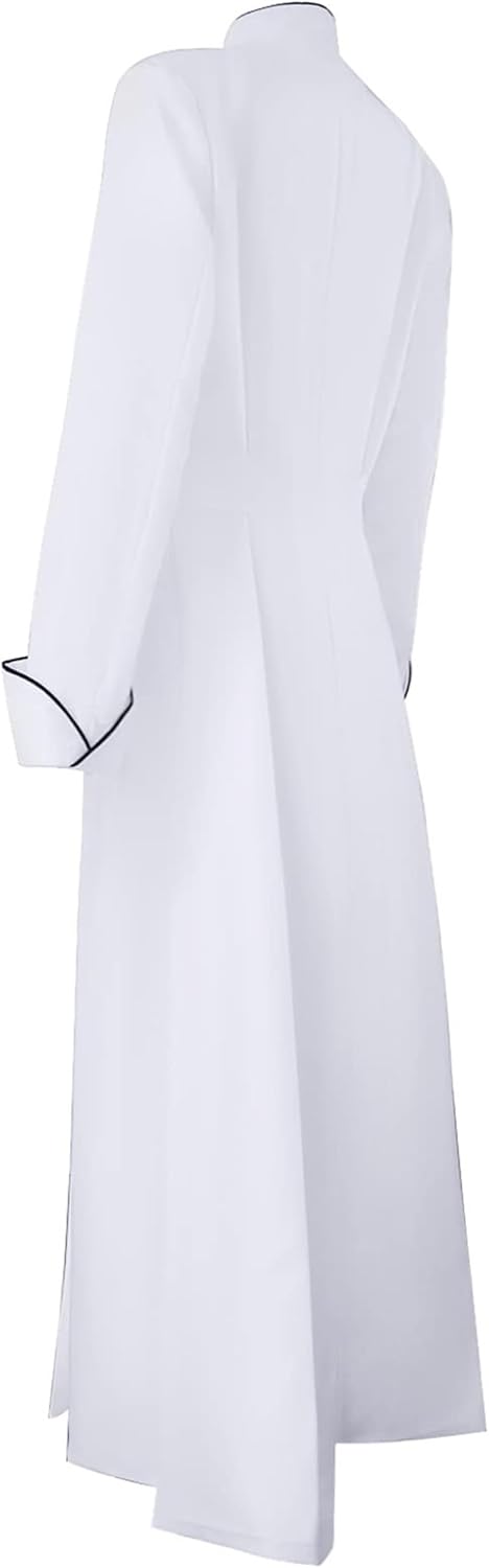 Women Clergy Robe Church Cassock Minister Gown Choir Pastor Costume Outfit Pulpit Service Vestment Dress