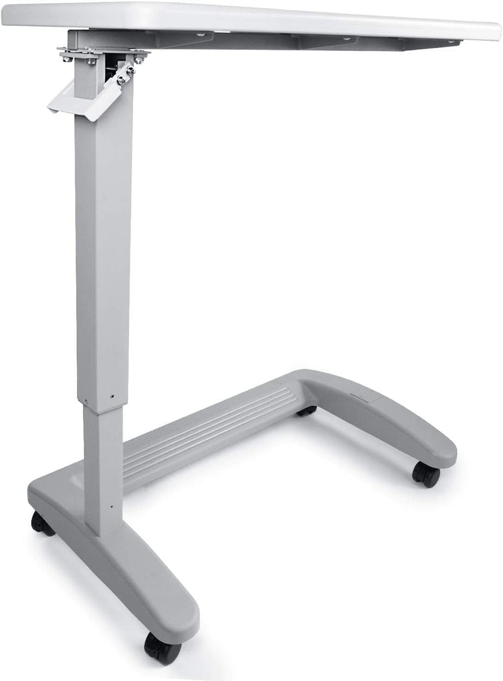 FSA/HSA Eligible, Medical Adjustable Overbed Exam Bedside Table with Wheels (Hospital and Home Use), New Tabletop