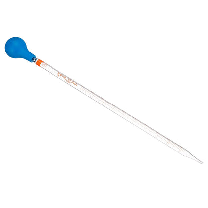 Graduated Dropper Pipettes Kit, 10ml Borosilicate Glass Pipette with Rubber Cap for Transfer Liquid for Lab