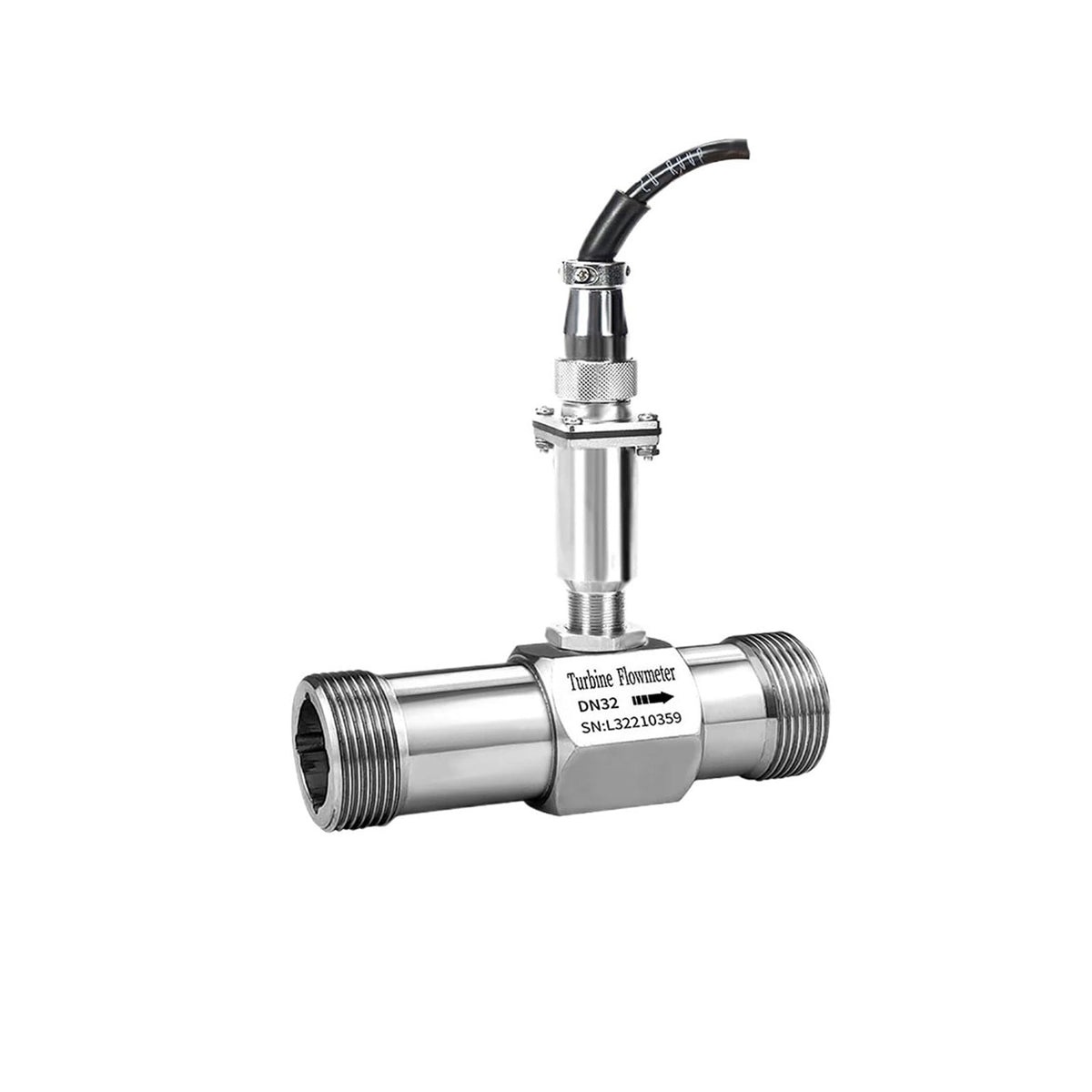 Turbine Flow Meter Pulse Signal Threaded Open Channel