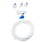 Ice Maker Water Line Connector Kit with PE Adapter