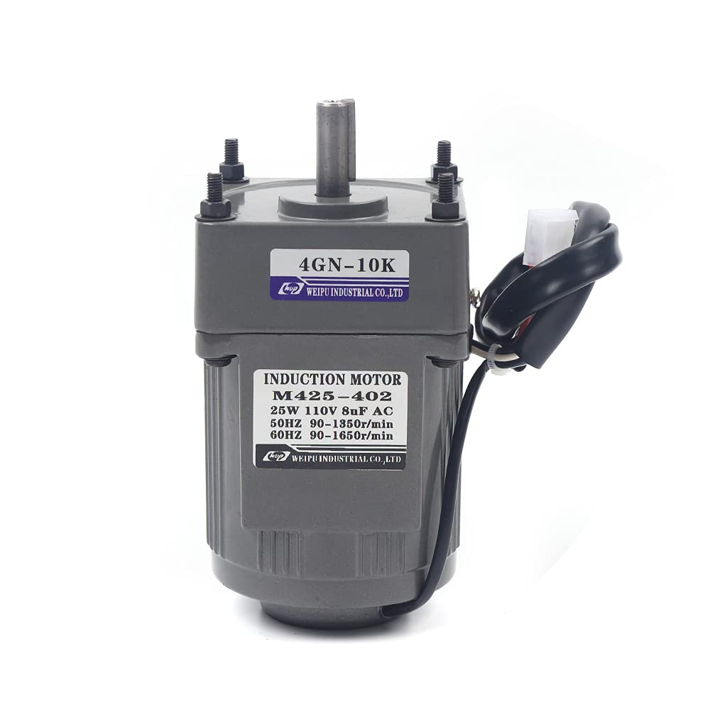 0-135RPM 25W 10K High Torque Variable Speed AC Gear Motor with Controller