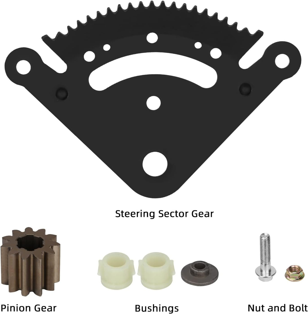 19 Teeth Steering Sector Gear Kit Compatible with John Deere Lawn Tractor John Deere D100 D105 D110 D120 D125 D130