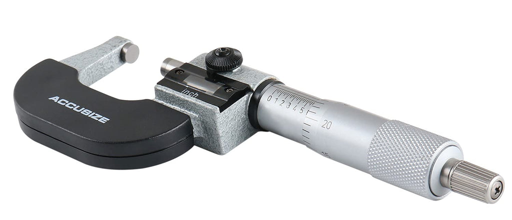 Accusize Industrial Tools Outside Micrometer, 0-1", BC20-1101