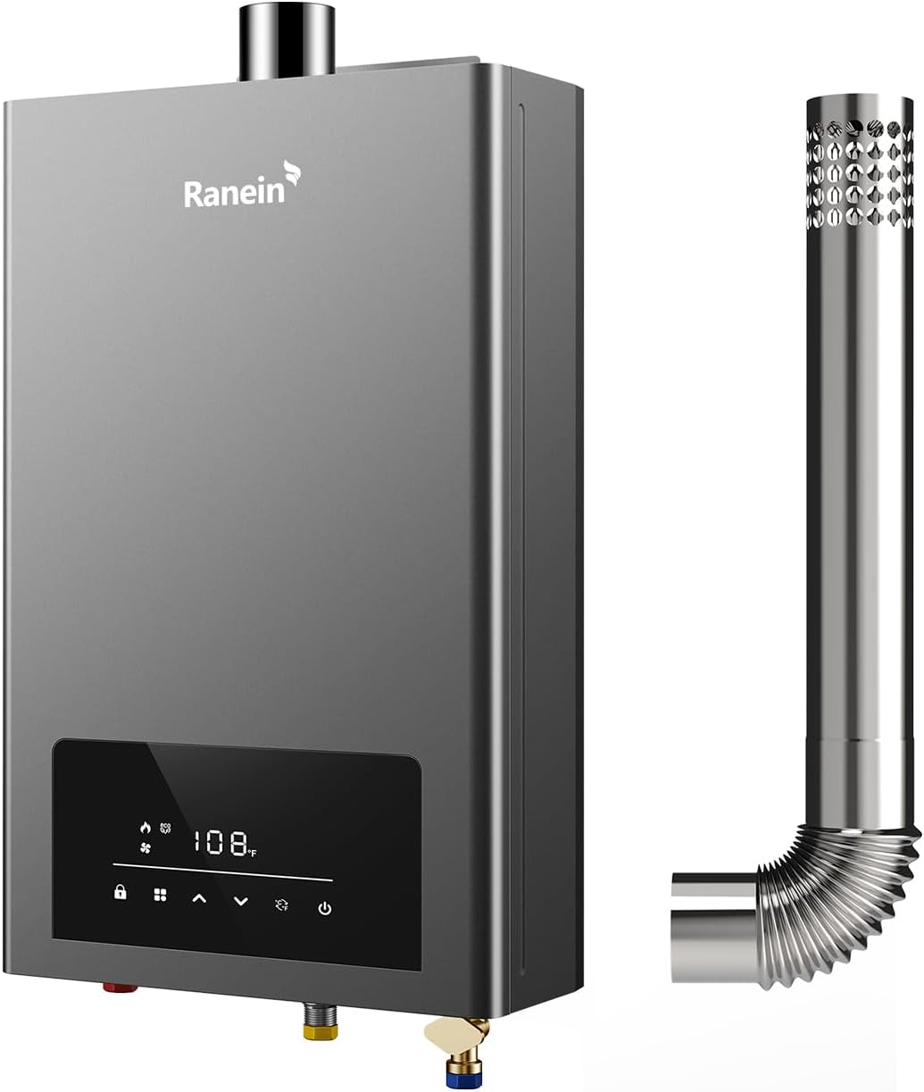 Propane Tankless Water Heater, 3.6 GPM, 80,000 BTU, Indoor | Endless hot water for whole home, 2-3 water points