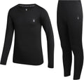 Kids Thermal Underwear Set - 2-Piece Moisture Wicking Stretch Soft | Soft Stretch Base Layer, Warm Breathable Comfort