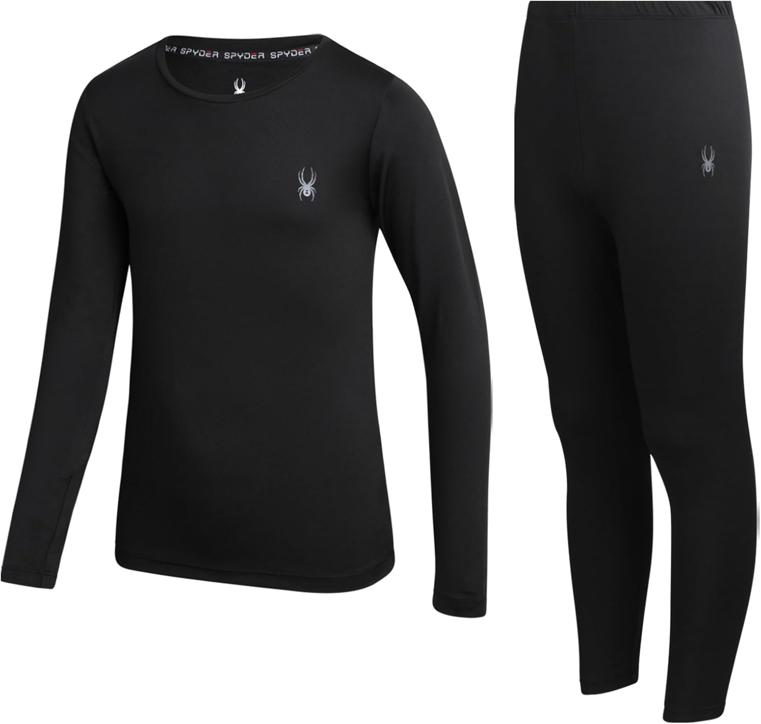 Kids Thermal Underwear Set - 2-Piece Moisture Wicking Stretch Soft | Soft Stretch Base Layer, Warm Breathable Comfort