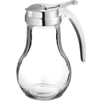 14-Ounce Glass Syrup Dispenser with Dispensing Thumb Lever