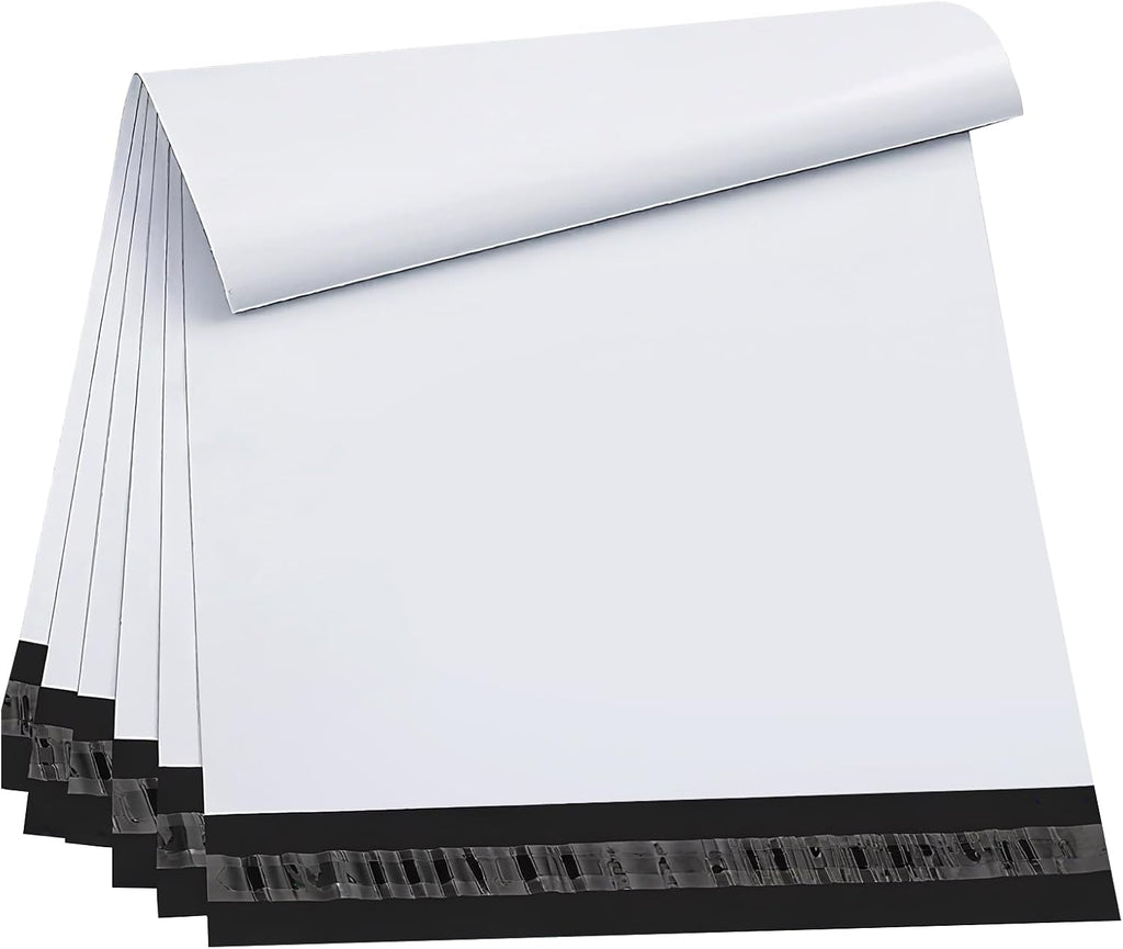 Poly Mailers 14.5x19 100PC Large Shipping Bags for Clothes White