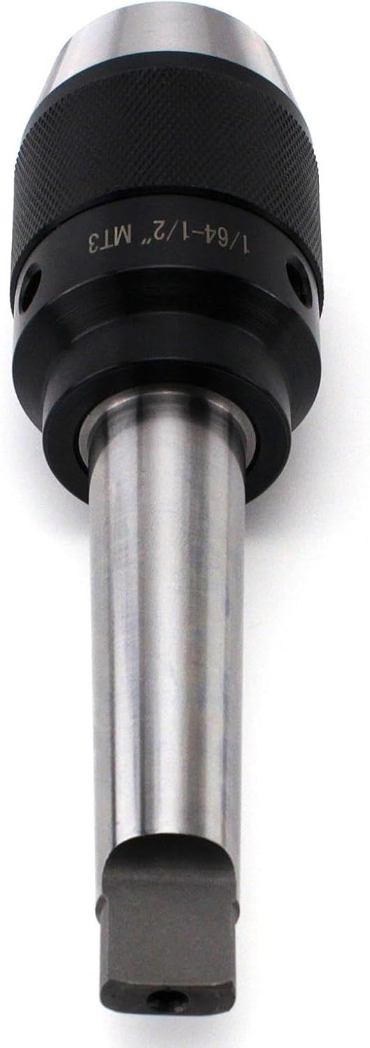 1/64" - 1/2" Titanium Jaws Keyless Drill Chuck with MT3 Shank