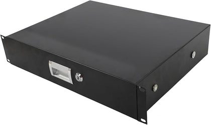 Ktaxon 2U Rack Mount Drawer for 19 Inch AV/Network/DJ Equipment Racks