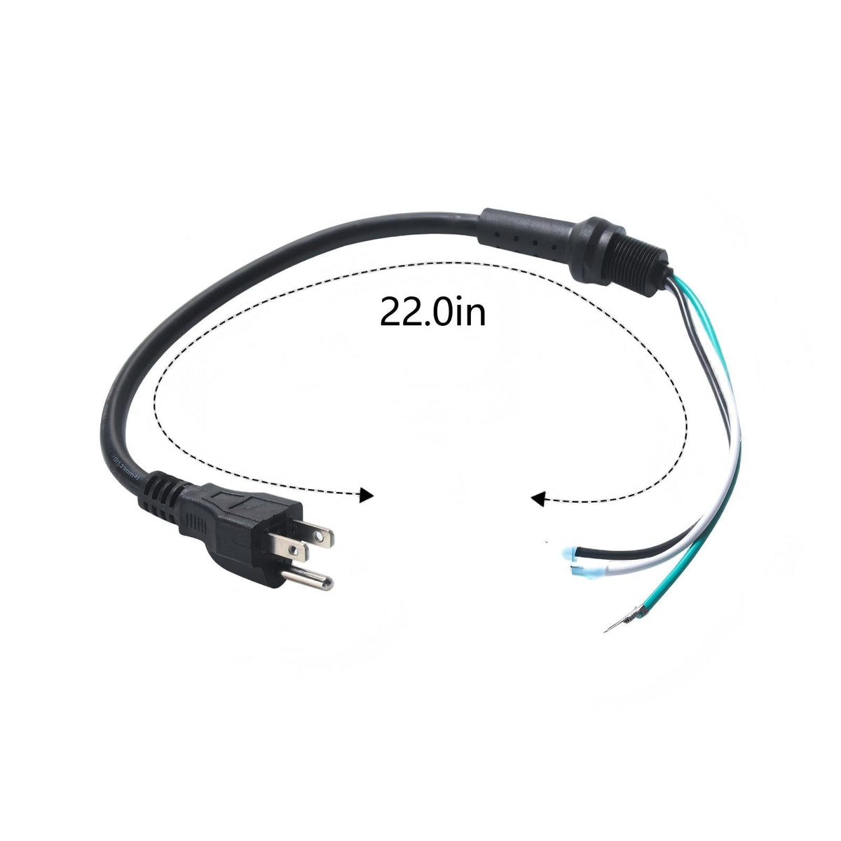 100641 Power Cord Replacement for Proteam Backpack Vacuum Pigtail Assembly