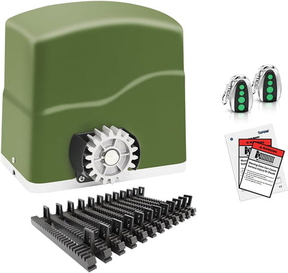 RK700T Automatic Sliding Gate Opener Rack Drive Electric Gate Motor for Heavy Driveway Slide Gates Up to 1600 Pounds