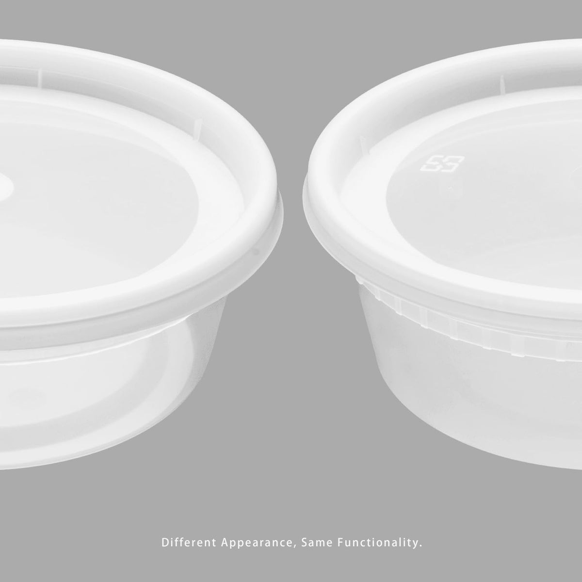 [8oz - 240 ct] Clear PP Injection Molded Round Deli Containers with Lids (FP-IMDC8-PP)