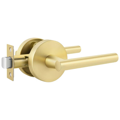 Brushed Gold Lever Passage Door Handle, Zinc-Alloy Gold Hall and Closet Door Handle, Lever Door Handles, Passage Door