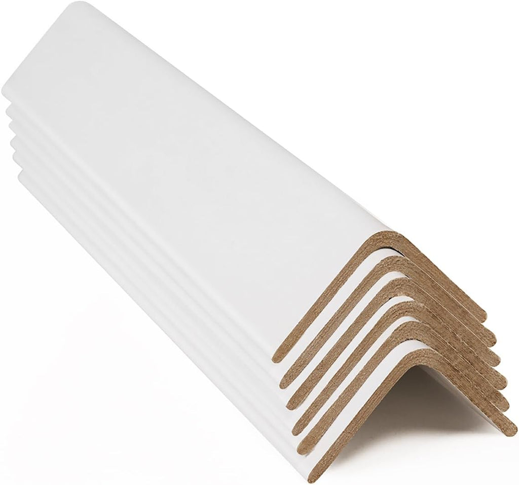 Cardboard Corners for Packing - 2"W x 2"D x 12"L, Medium Duty .160 ga, Pallet Box Corner Protectors, Angle Boards