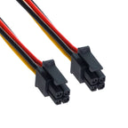 cablecc Pitch=3.0mm ATX Molex Micro Fit Connector 4Pin Power Male to Male Cable 60cm
