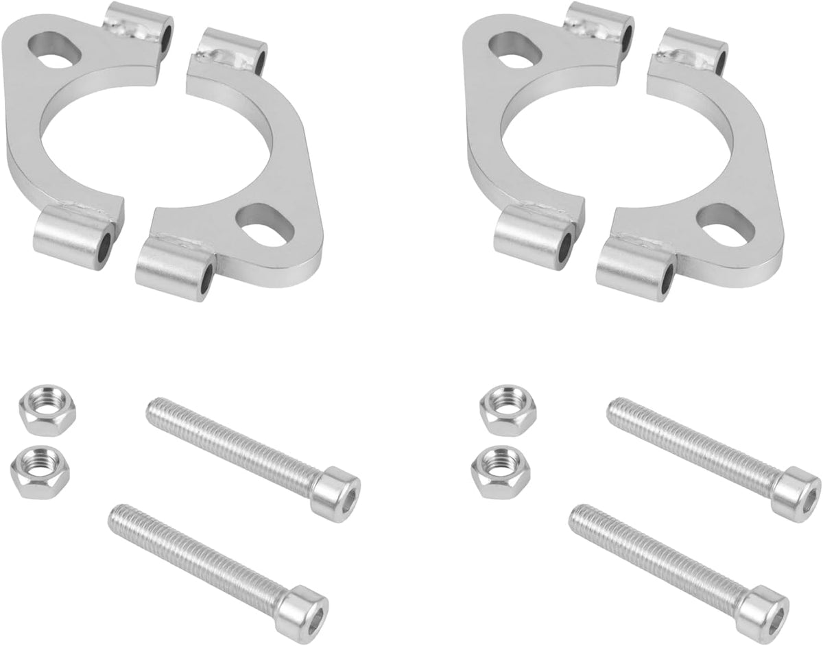 2.125 inch Split Flange Repair Kit,2 Packs Exhaust Flange Flat Split Flange Repair Replacement Kit with 2 Bolts
