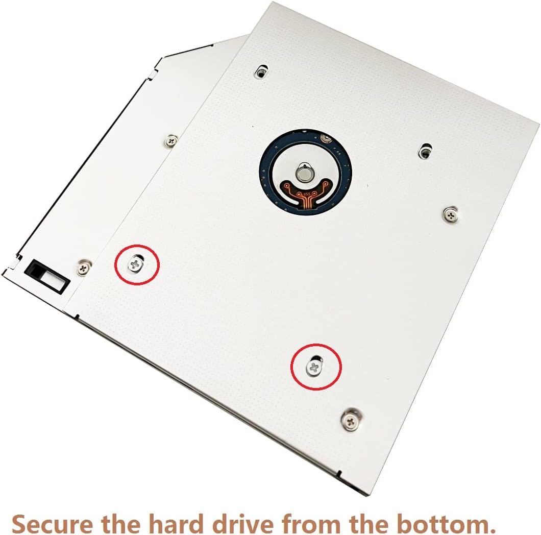 DY-tech 2nd HDD SSD Hard Drive Caddy Frame Tray for Lenovo IdeaPad Y410PT Y410P Y400 Y410 Y500 P500