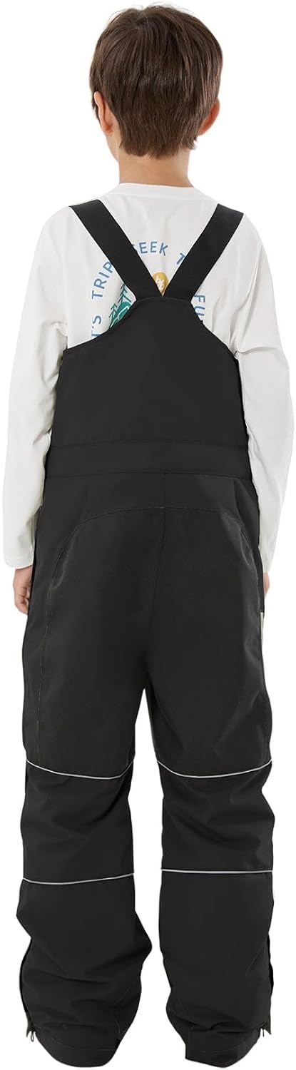 Kids Snow Bibs Boys Girls Ski Snowboard Pants (3-16Years) | Youth Insulated Winter Overalls,15K Waterproof,10K