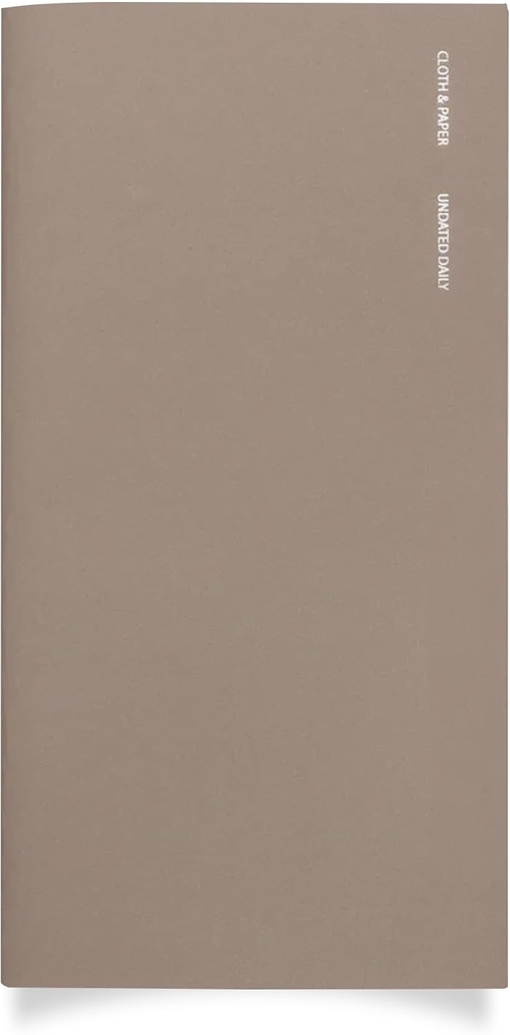 Travel Notebook | Undated Daily Planner – Verona | A5 Slim Daily Planner 4.3" x 8.3" | Productivity Planner with