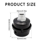 2 Pcs 20mm Air Compressor Silencer Filter, 1/2"Thread Intake Filter Noise Muffler