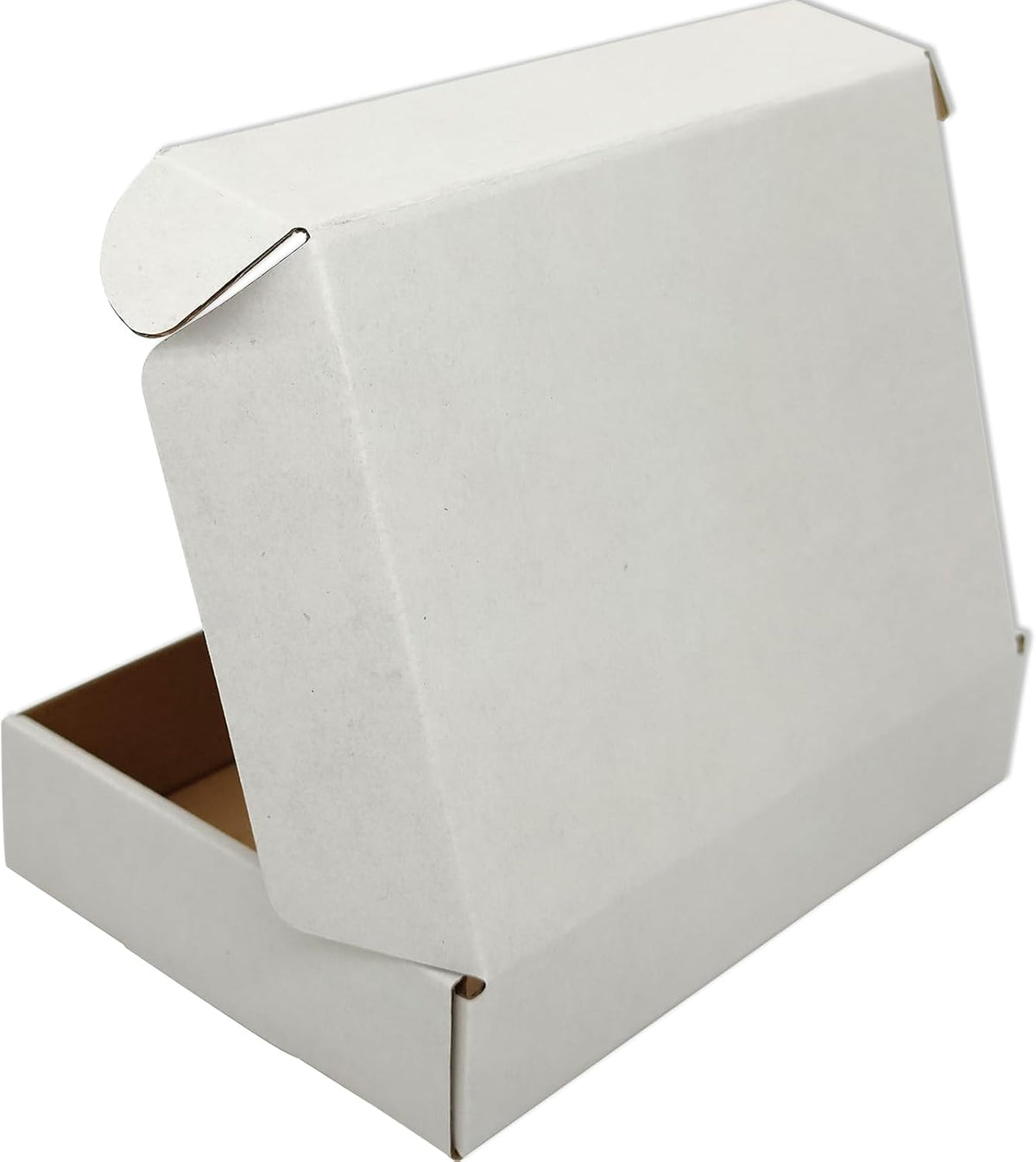 11x8x2 Shipping Boxes White Mailer Corrugated Cardboard Box Set of 25