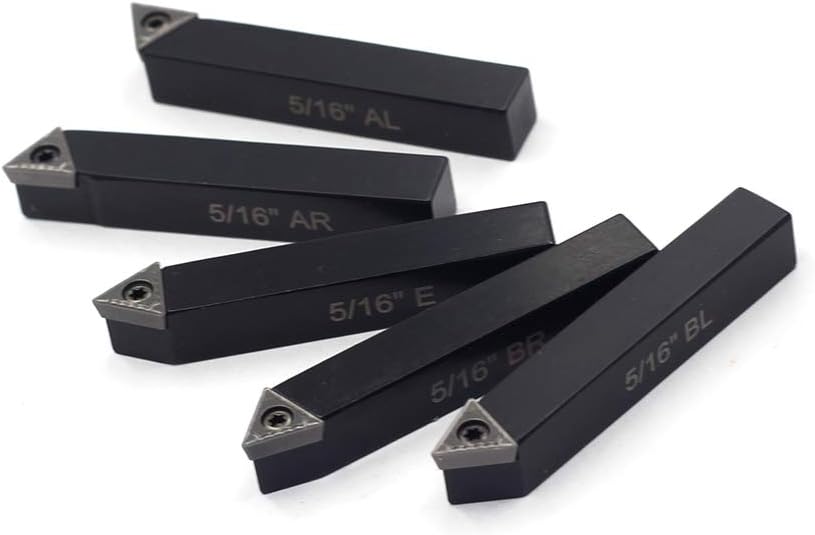 OSCARBIDE 5/16" Mini Indexable Lathe Turning Tool Holder 5-Piece