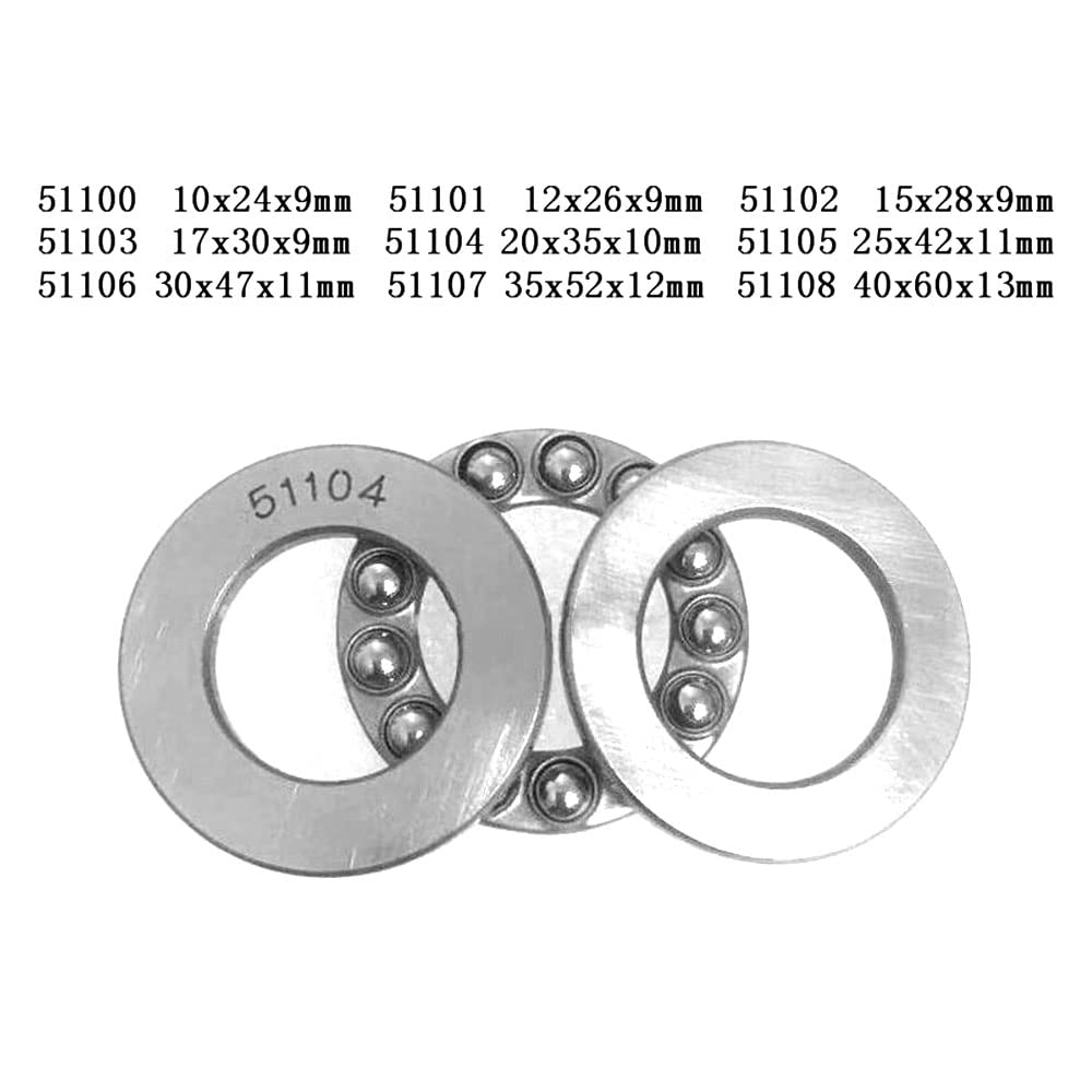 Axial Ball Plain Thrust Bearing,51108 40×60×13mm 1PCS