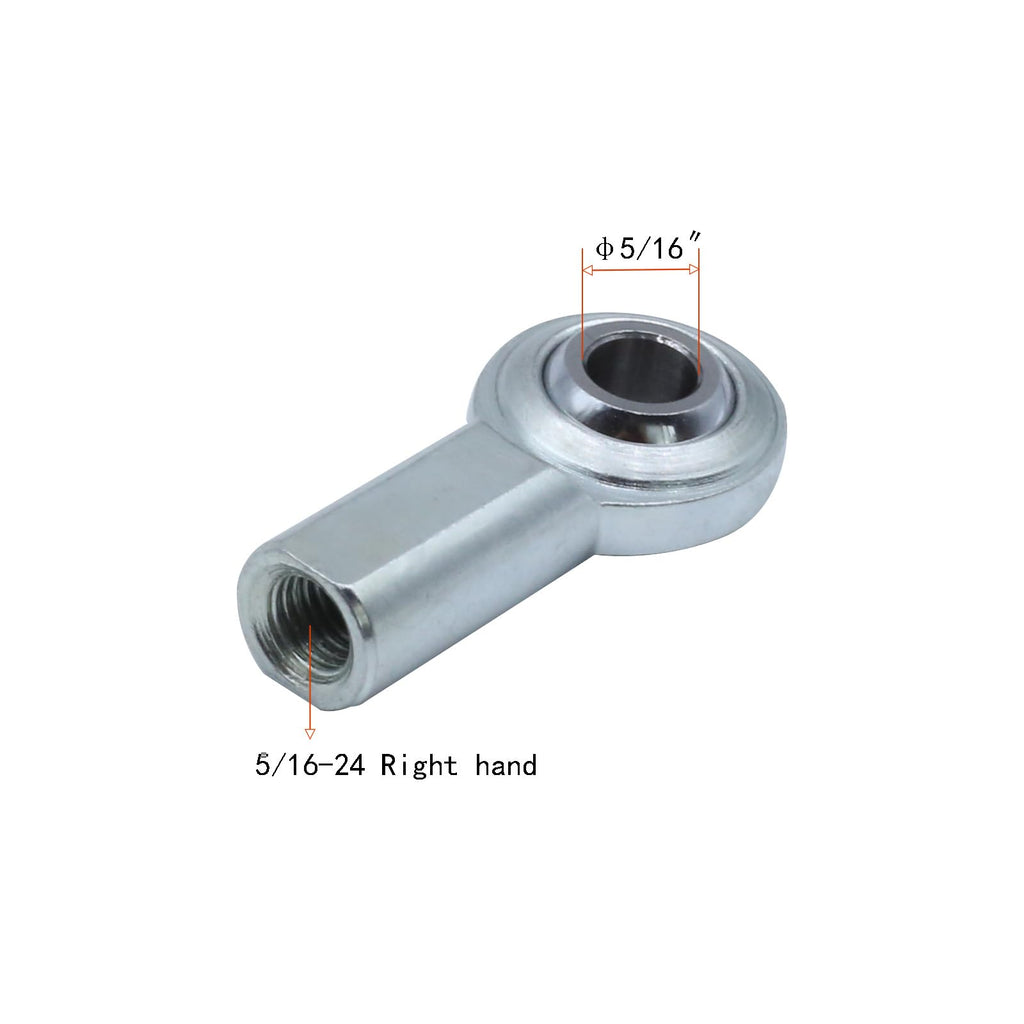 2Pcs CF5T Rod End Bearing 5/16 Inch Bore, 5/16-24 RH Female Thread