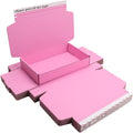Pink Hard Corrugated Shipping Boxes 10.5x6.3x2 Inch Gift Packaging Boxes