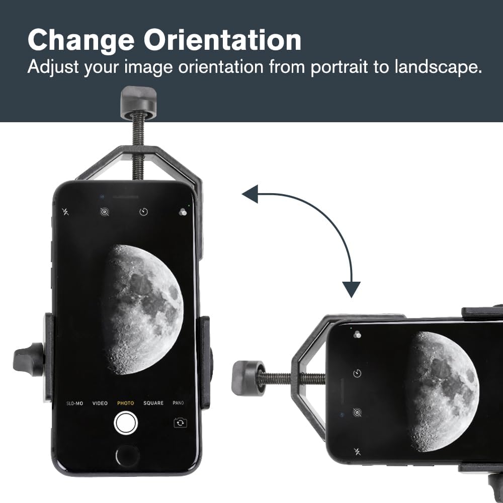Basic Telescope Eyepiece Smartphone Adapter | Simple Phone Adapter for Telescopes, Binoculars & Spotting Scopes