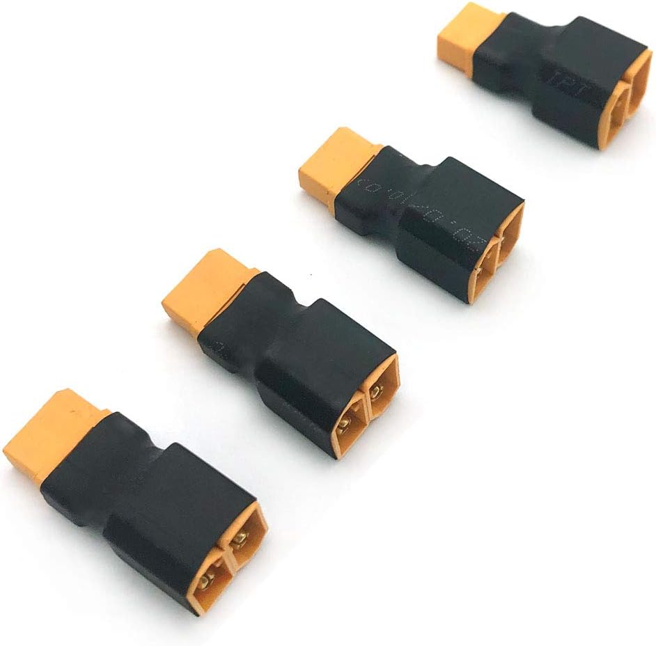 4Packs XT60 Battery Series Connector Adapter for RC Lipo Battery Helicopter Quadcopter