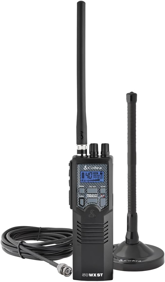 HHRT50 Road Trip CB Radio - 2-Way Handheld Emergency Radio with Access to Full 40 Channels & NOAA Alerts, Rooftop