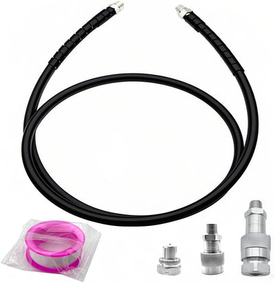 Hydraulic 10000psi High Pressure Hydraulic Hose 3/8" NPT Thread Hydraulic Hose Assembly, 1/4" ID x 6.6 ft