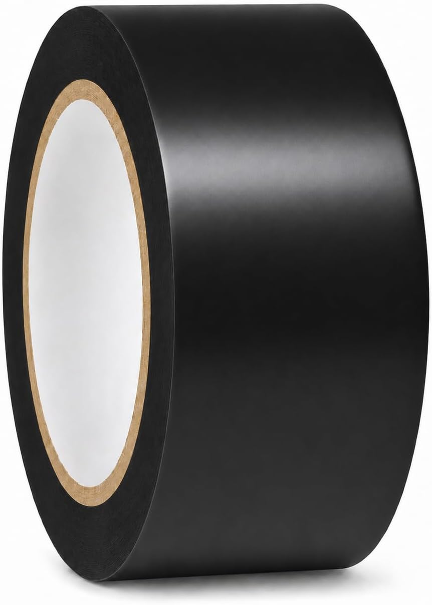 CVT-536 Black Vinyl Floor Marking Tape, 2 x 36 Yards