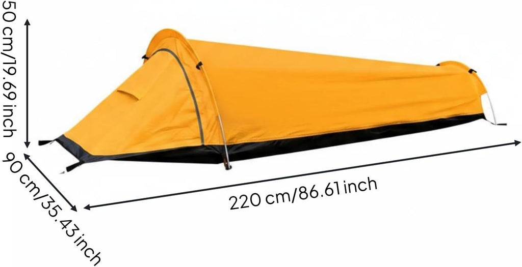 Single-Person Tent Breathable Backpacking Tent Four Season for Backpackers, Mountaineering