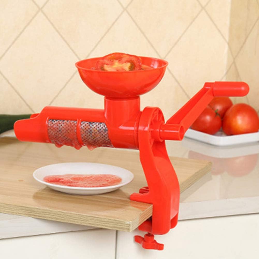 Tomato Sauce Maker Machine, Portable Hand Shaken Tomato Press and Sauce Maker Tomato Strainer Tomato Press Tomato