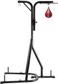 Punching Bag Stand, Steel Heavy Duty Workout Training Equipment, Adjustable Height Boxing Punching Stand with