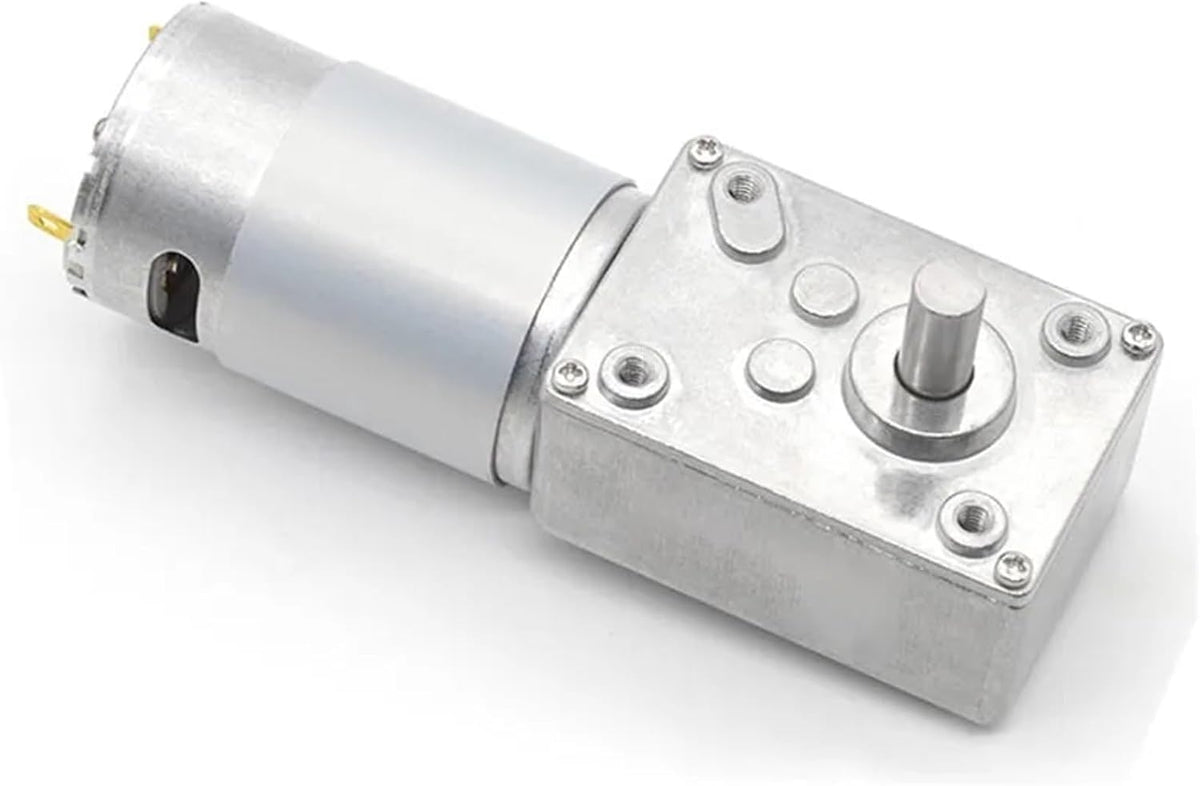 Right Angle Worm Gear Reducer DC Motor 555 High Torque Gate Grill Lift
