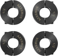 1/2" Bore Double Split Clamp-On Shaft Collars with Set Screw of 4-packed