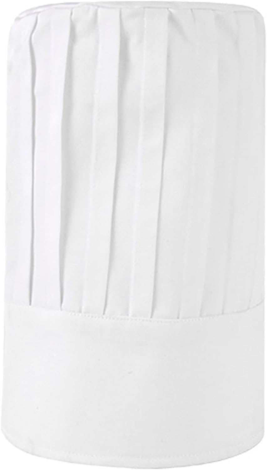 Tall Chef Hat Adjustable Elastic Baker Kitchen Cooking Grill BBQ Chef Cap for Women and Men Breathable Mesh Top