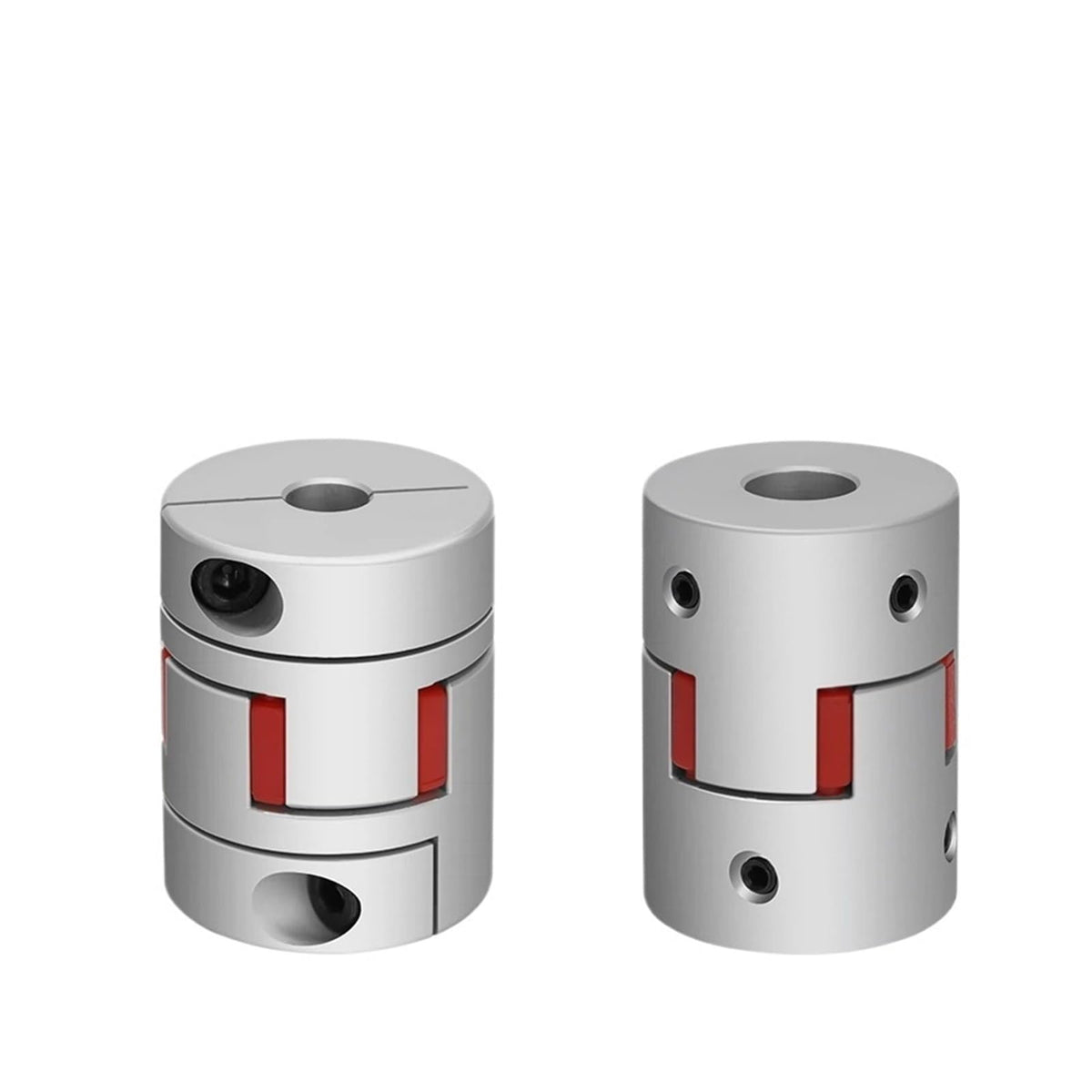 Jaw Type Coupler D65 L110 Aluminum Plum Flexible Shaft BW Coupling Motor Connector Solid Rubber Pad(15x25mm)