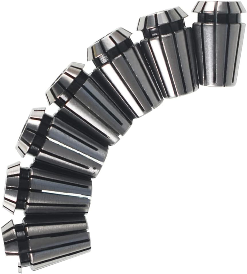 waltyotur ER11 Spring Collet Set 1/16-1/4" Carbon Steel Spring Collet Set